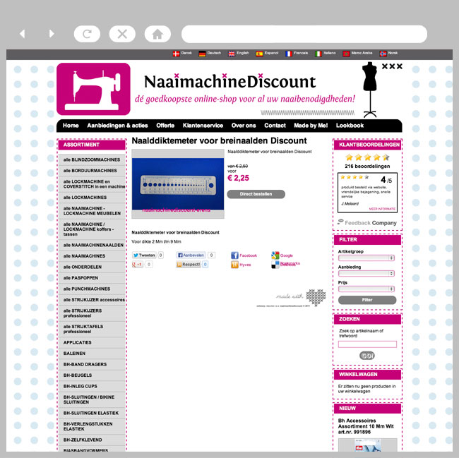 Naaimachine Discount